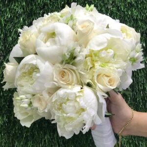 Mix flowers of bridal bouquet