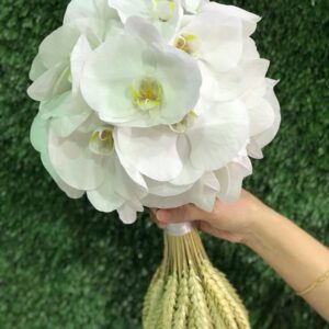 Phalaenopsis with dry wheat